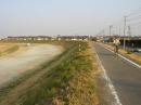 烏川堤防のサイクリングロード